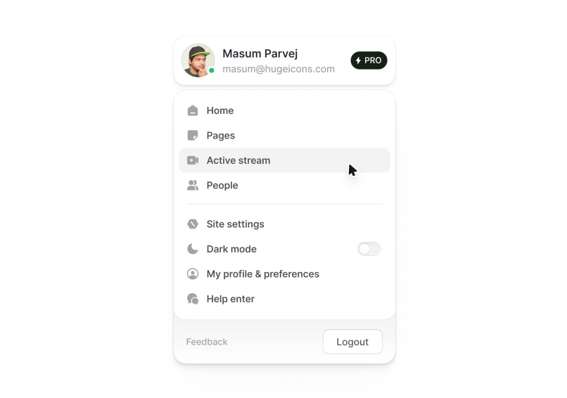 UI component preview